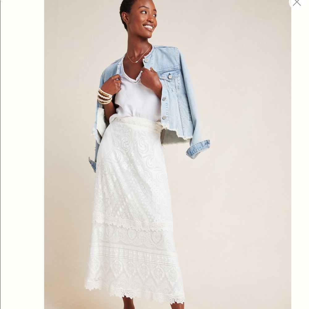 NWT Anthropologie Farm Rio Stacie Maxi Skirt